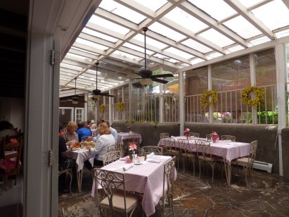 Lunch in the sun room at Rancho de Chimayo.