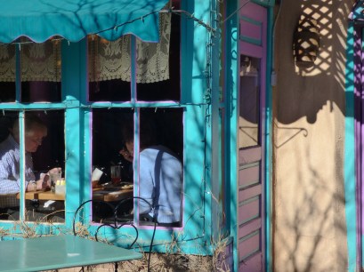 Diners enjoying lunch at The Shed.